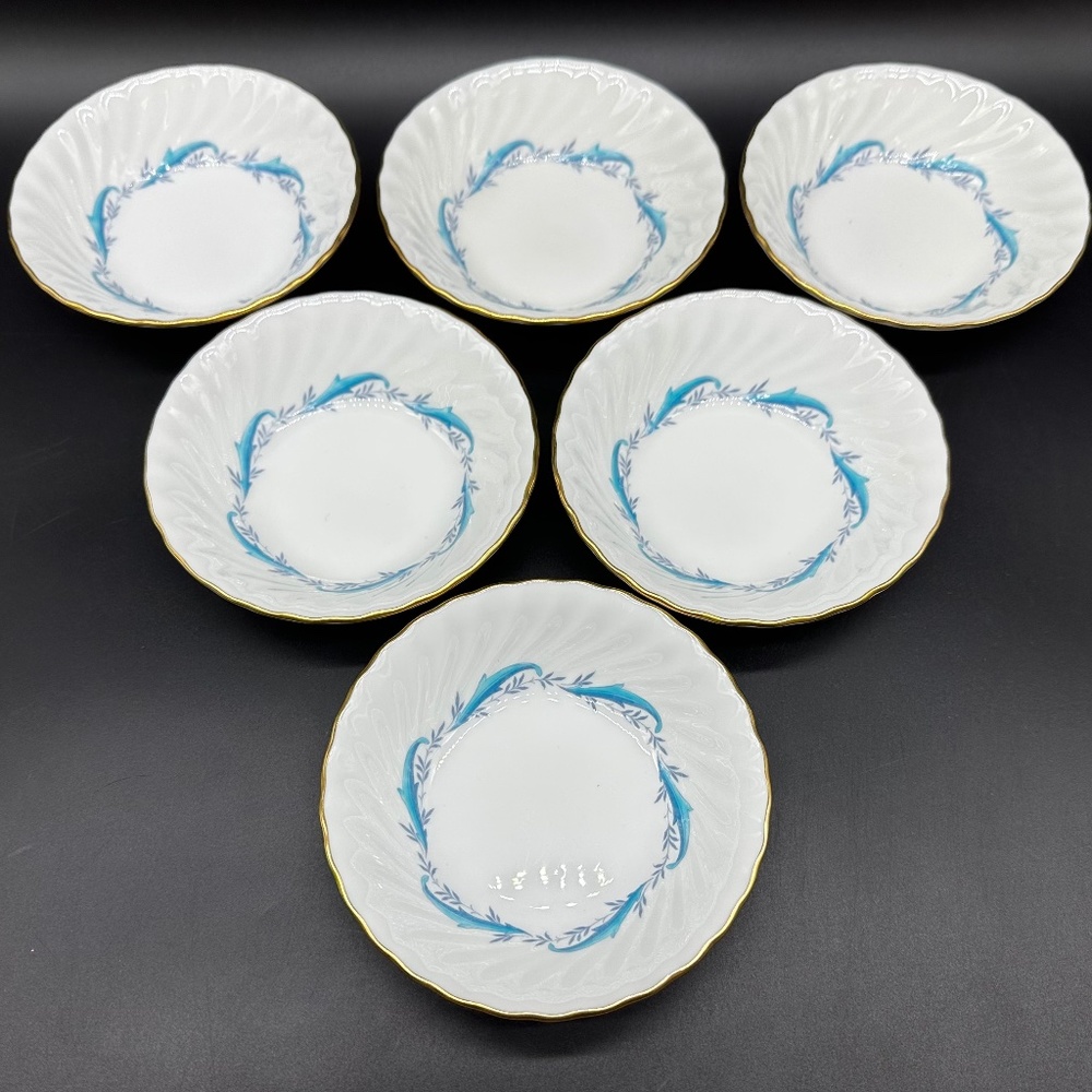 Minton Downing 5" Dessert Fruit Bowls(Set of 6) Bone China England